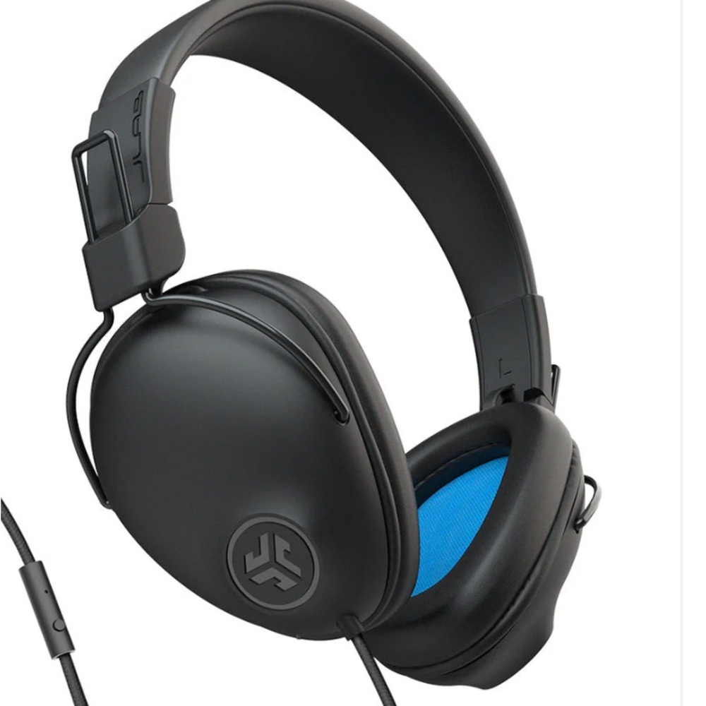 JLab Over-Ear Wired Headphones + Ugreen Lightning to 3.5mm Audio Adapter